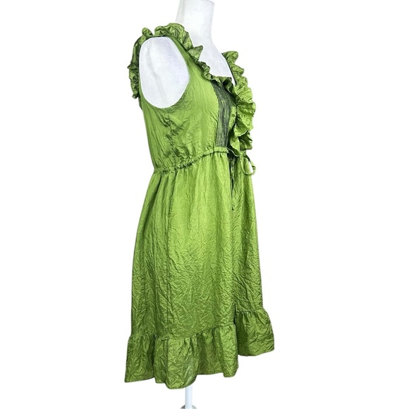 Sundance Silk Tiered Dress Sm Ruffles Fairy Whimsical Boho Tiny Flaws Delicate - Picture 2 of 10